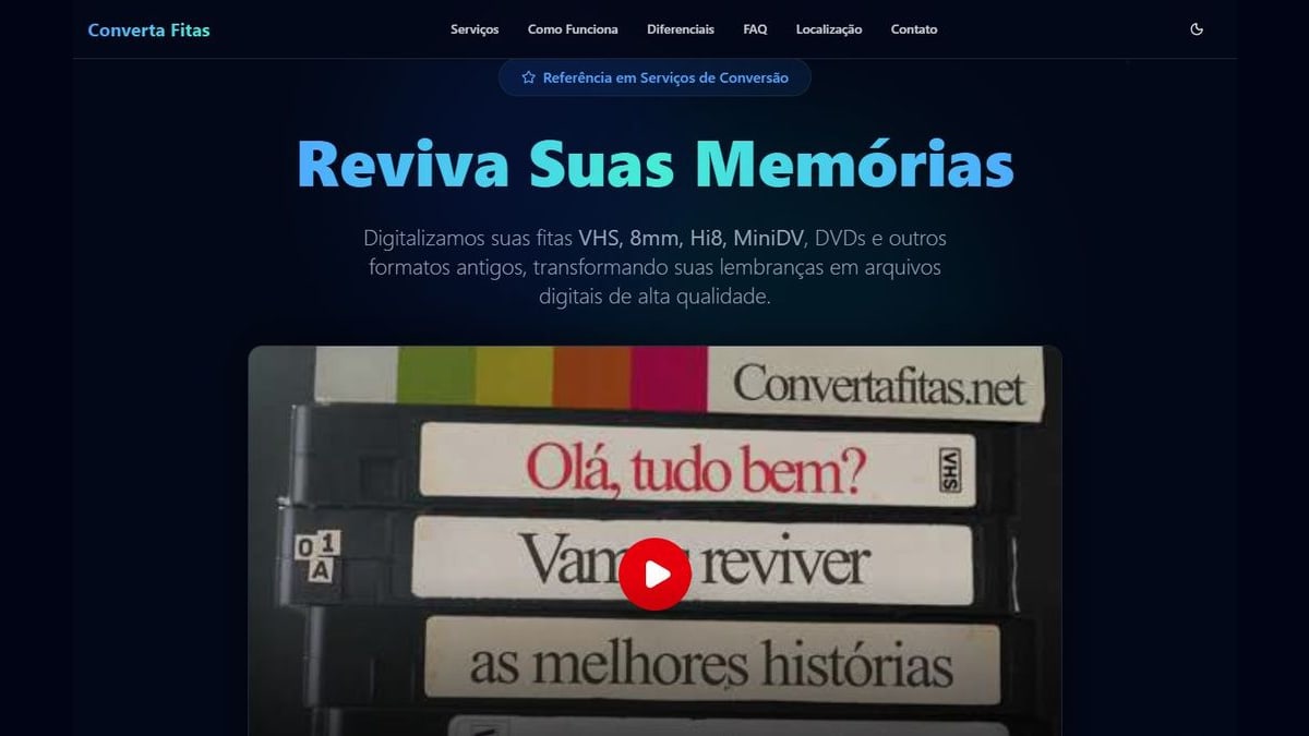 Case Converta Fitas: landing page, agente de IA e sistema interno